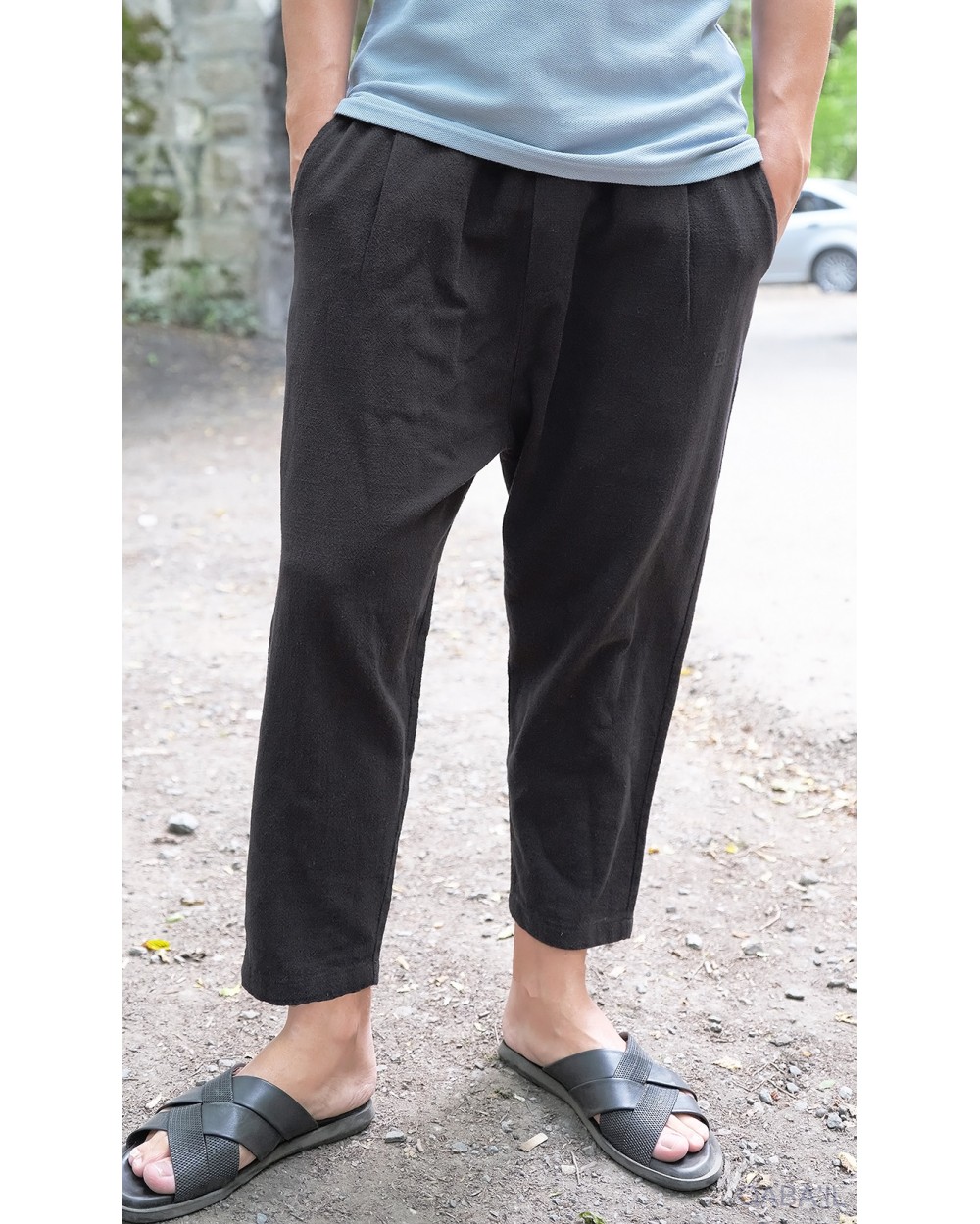 Qabail S25 classic linen cotton sarouel pants