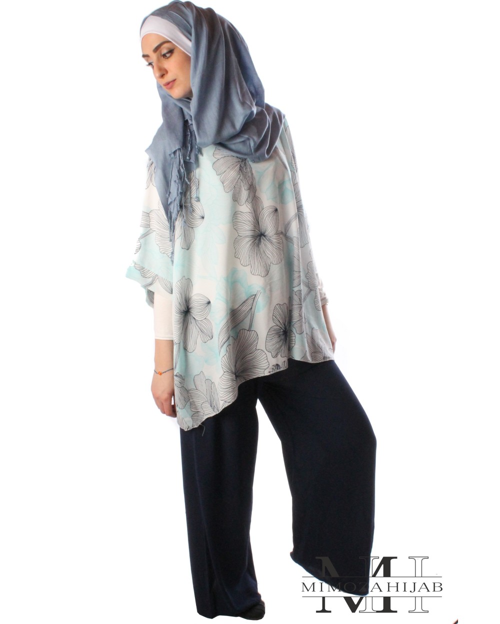 Tunique papillon avec motifs imprimés